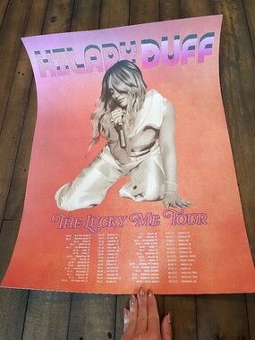 ORIGINAL Hilary Duff Luck or Something Concert Tour Poster 2026 18x24